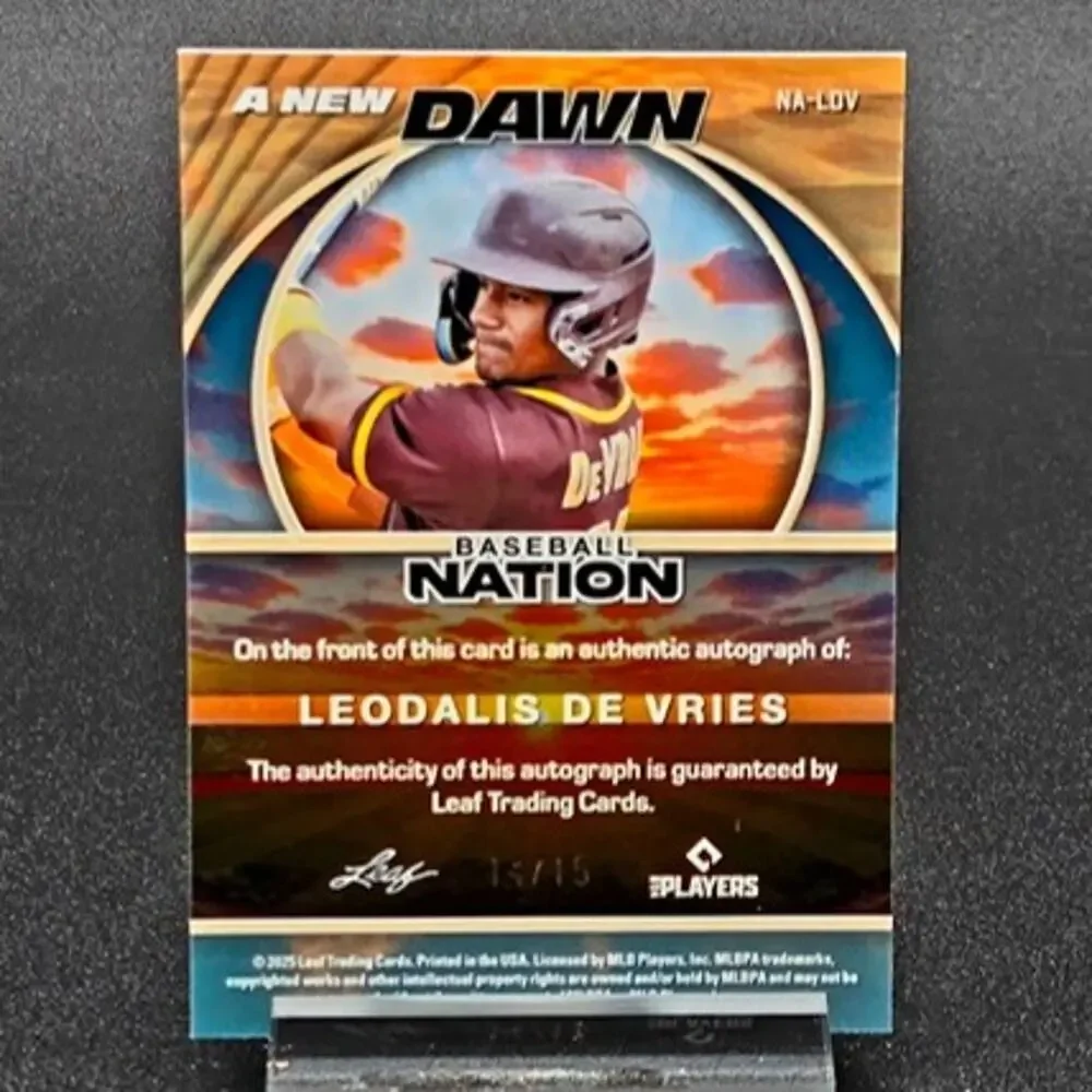 2025 Leodalis Leo De Vries 14/15 A New Dawn Auto Athletics Top Prospect